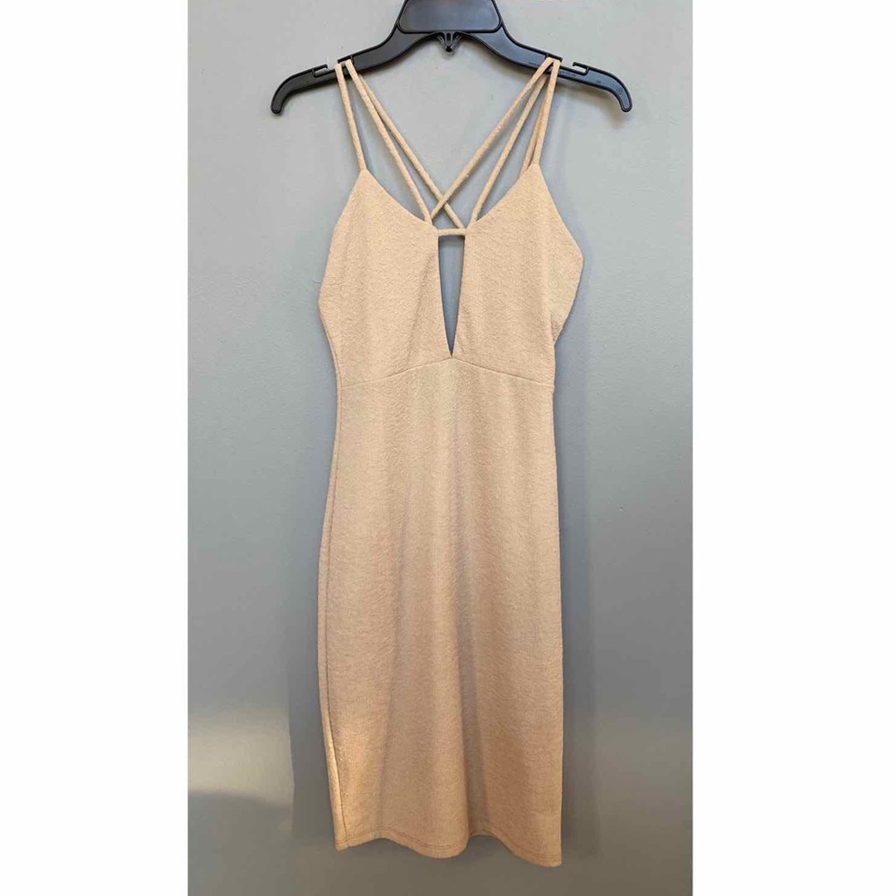 Tan Party Dress